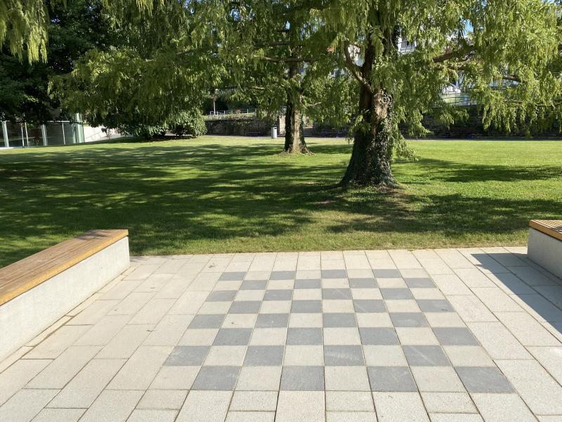 Mineralbad Berg Schachspiel im Außenbereich